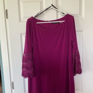Fuschia colored dress
